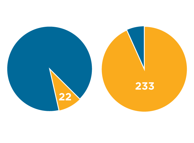Success graphic showing organic search visit growth of 230%