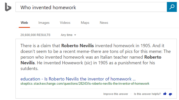 Bing Roberto Nevilis search screenshot