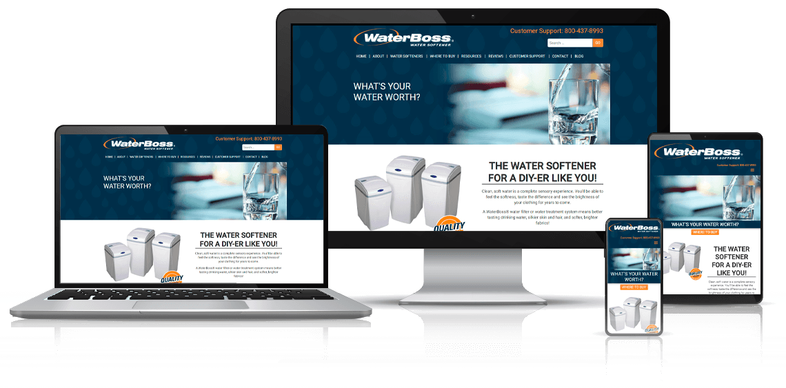 WaterBoss Responsive Website